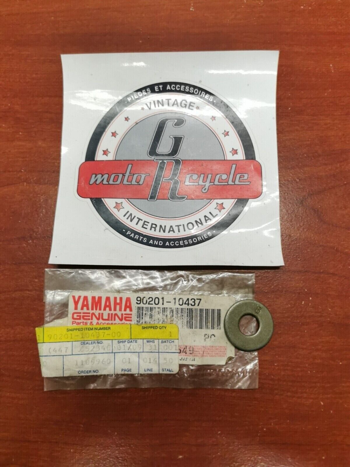 NOS Yamaha PZ500 VX700 VX500 PLATE WASHER 90201-10437-00 SUB. 90201-105R9-00 Y98