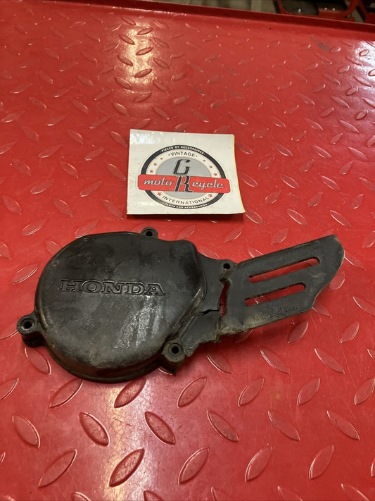 Honda CR80R 1990 Left side crankcase cover stator chain guard 1983 - 1995