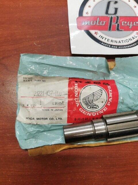 NOS Honda 1986 1987 CR250R TRANSMISSION COUNTERSHAFT 23221-KS7-000 H80