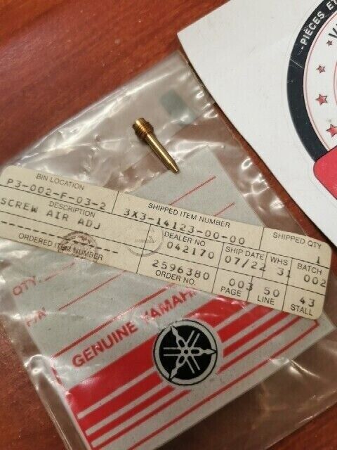 NOS Yamaha 1980 1981 YT125 AIR ADJUSTING SCREW 3X3-14123-00-00 Y144