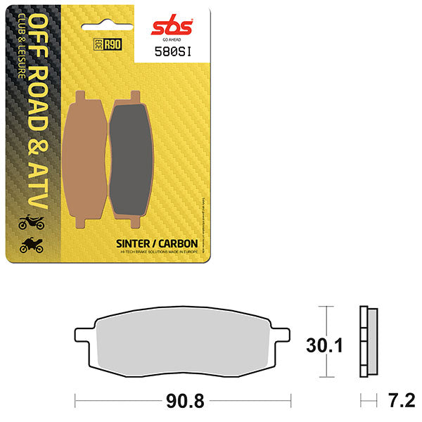 SBS ATV/UTV SINTER BRAKE PAD  6240580100