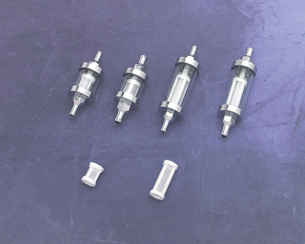DRAG SPECIALTIES MAXI 1/4" CLEAR GAS FILTER (EA) DS-391674
