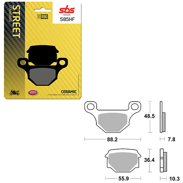 SBS ATV/UTV CERAMIC BRAKE PAD  6190585100