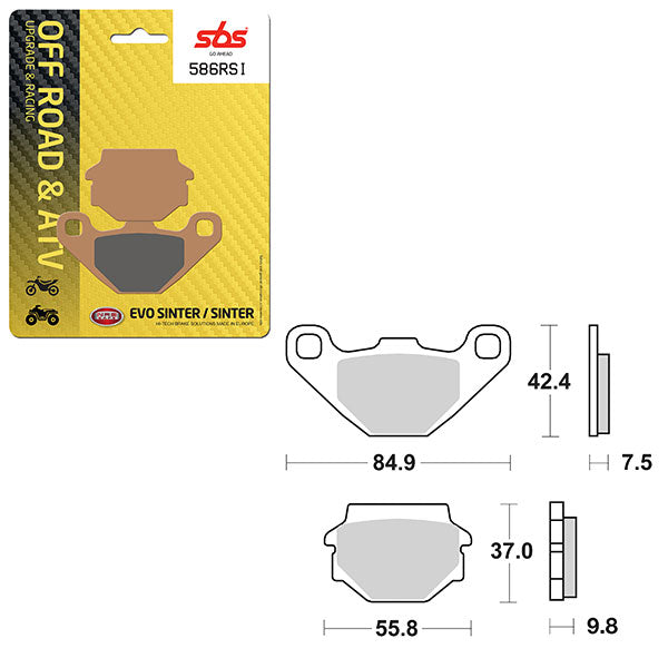 SBS EVO SINTER BRAKE PAD  6280586100
