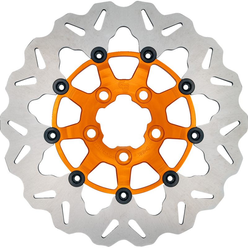 GBRAKES ROTOR RR WAVE FL ORANGE DF681CWS-O