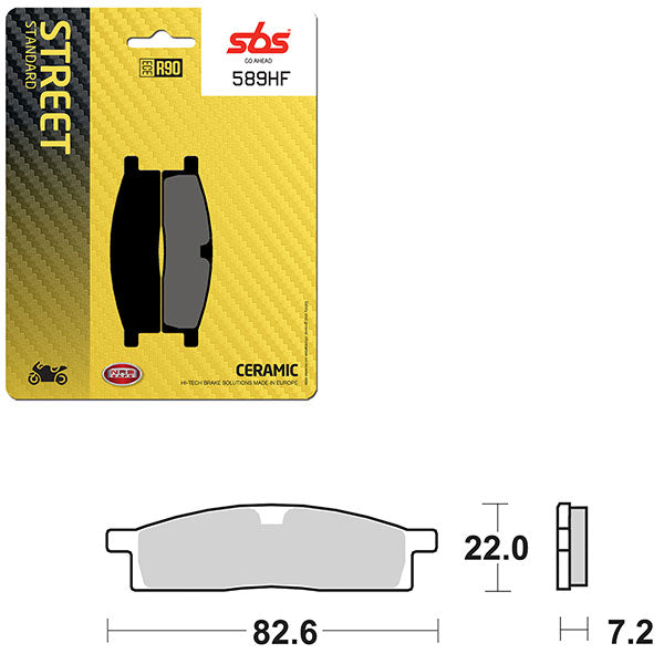 SBS ATV/UTV CERAMIC BRAKE PAD  6190589100