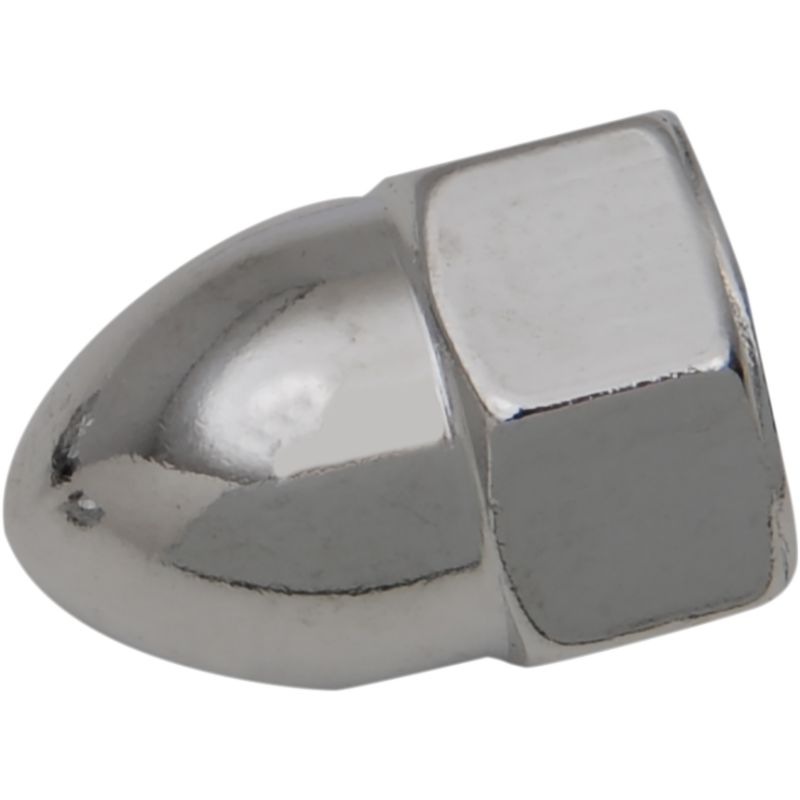 DRAG SPECIALTIES 7/16-14 CHRM ACORN NUTS(10) CY-CHROME MPB109