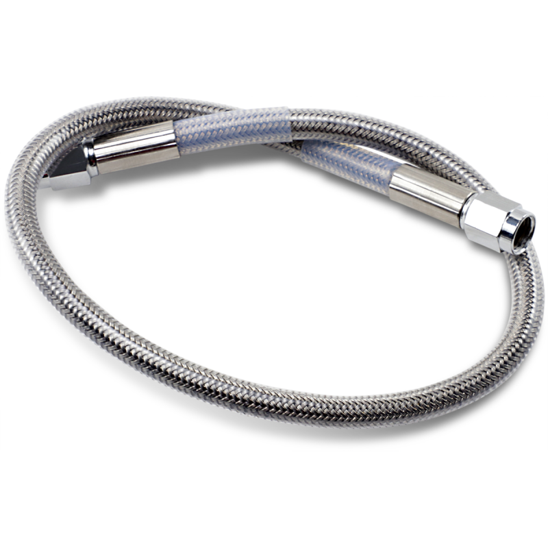 DRAG SPECIALTIES 18" BRAIDED UNIV BRAKE LINE 818