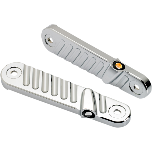 JOKER MACHINE 96-UP FLHT STEAMLNR FRONT T/S FINNED CHR 05-210-3