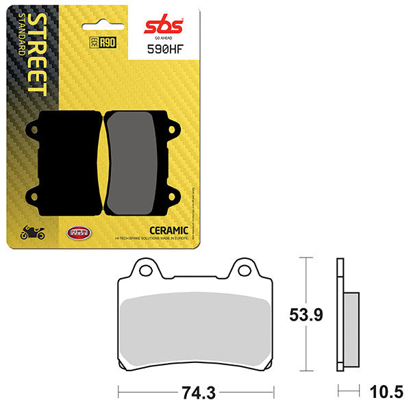 SBS ATV/UTV CERAMIC BRAKE PAD  6190590100