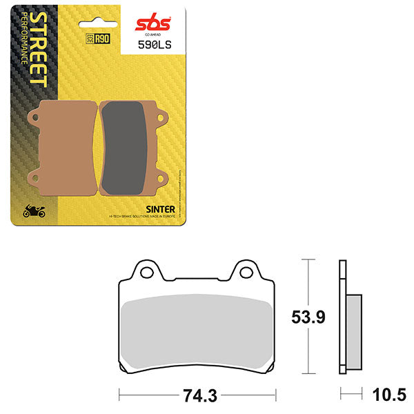 SBS PERFORMANCE LS SINTER BRAKE PAD  6260590100