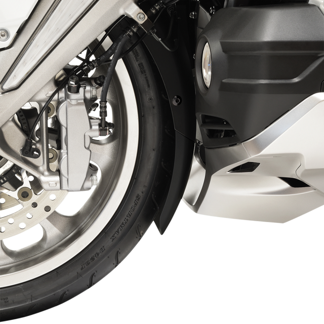 SHOW CHROME FRONT FENDER EXTENSION BLACK 52-937