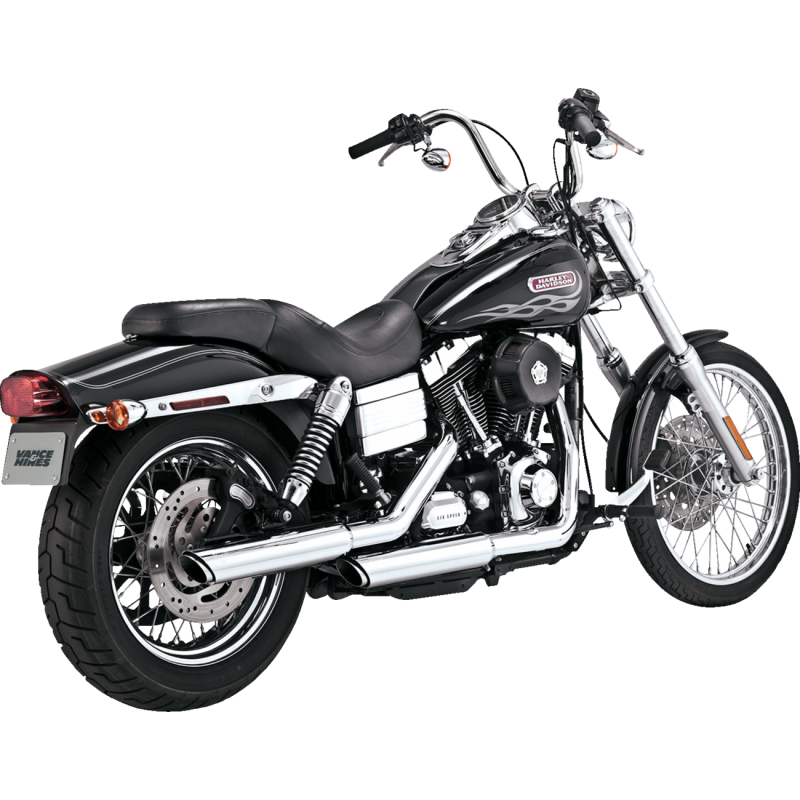 VANCE & HINES MUFFLERS 3" TWIN SLASH CHROME DYNA 16838