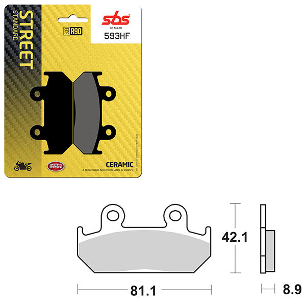 SBS ATV/UTV CERAMIC BRAKE PAD  6190593100