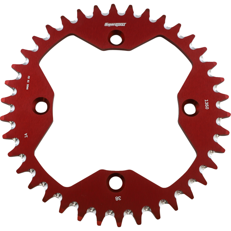 SUPERSPROX SPKT REAR ALLOY RED 38T RAL-1350-38-RED