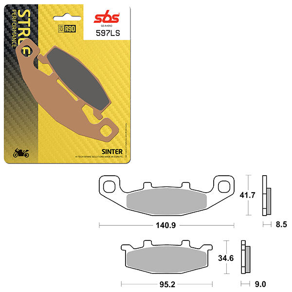 SBS PERFORMANCE LS SINTER BRAKE PAD  6260597100