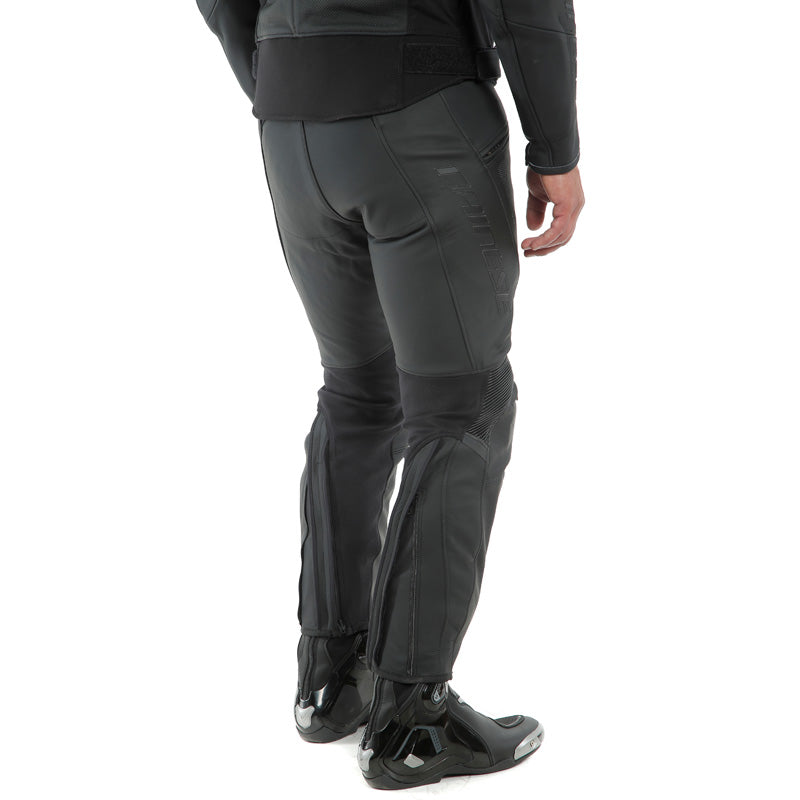 DAINESE PONY 3 PERF. LEATHER PANTS BLACK-MATT 1553712-076-60