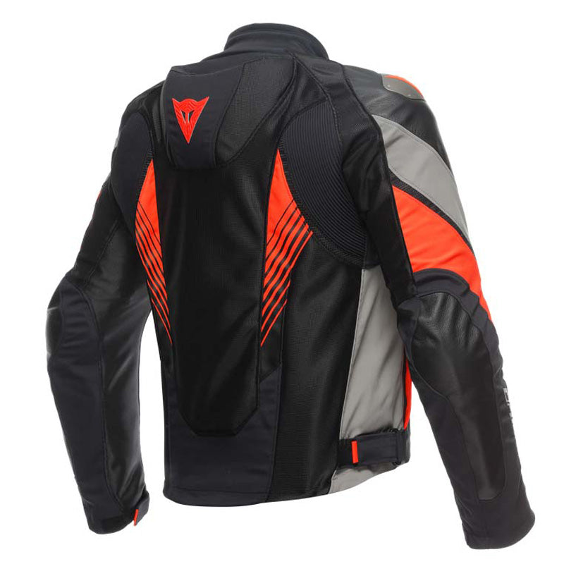 DAINESE SUPER RIDER 2 ABSOLUTSHELL JKT BLK/GR/FL RED 58 1654630-85I-58