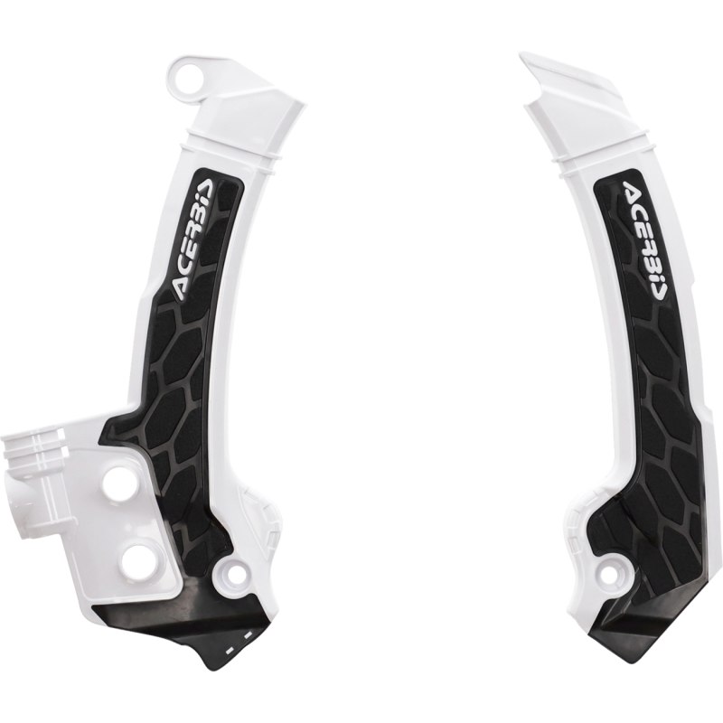 ACERBIS FRAME GUARDS-WHITE/BLACK- X-GRIP FC250-450:23,FX350/450:23, 2979601035