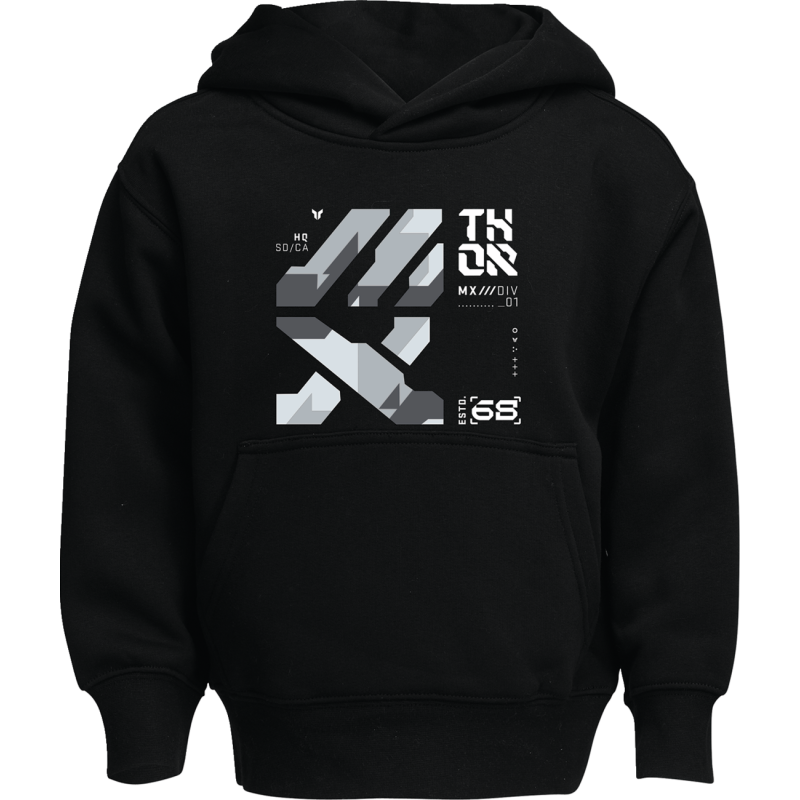 THOR HOODIE YOUTH FORGE BLACK MD 3052-0707