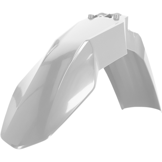 ACERBIS FRONT FENDER-GASGAS MC125/250F/450F EX300/250F-450F,WHITE 2872700002