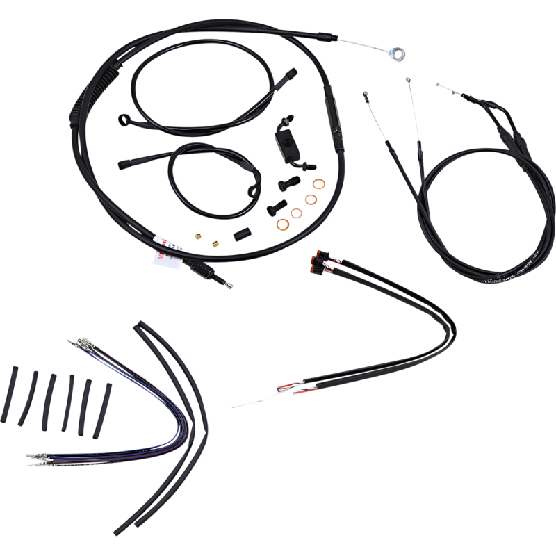 BURLY BRAND CONTROL KIT - 12" APE HANGER HANDLEBARS - ABS B30-1121