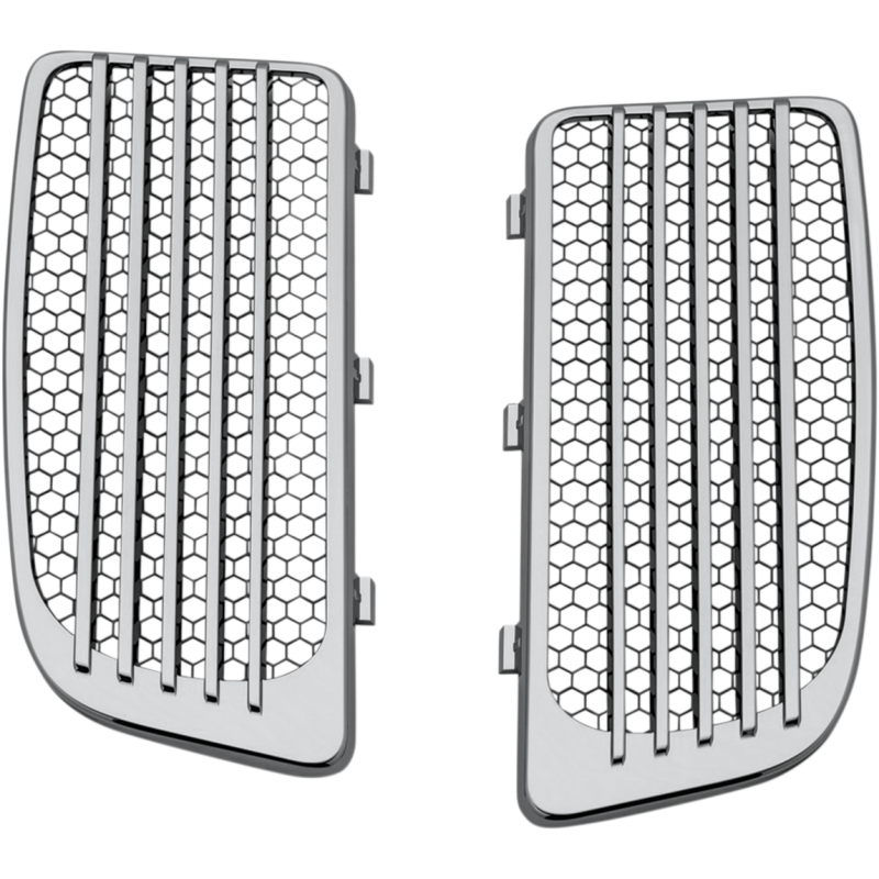 KURYAKYN 14-19 FLHT RAD GRILLS F/ TWIN COOLED, CHRM PN 7681 KUR7681