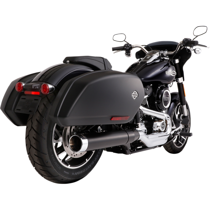 RINEHART RACING 18-23 FLSB 4" SLIP-ON BLACK W/CHR EC 500-1231C