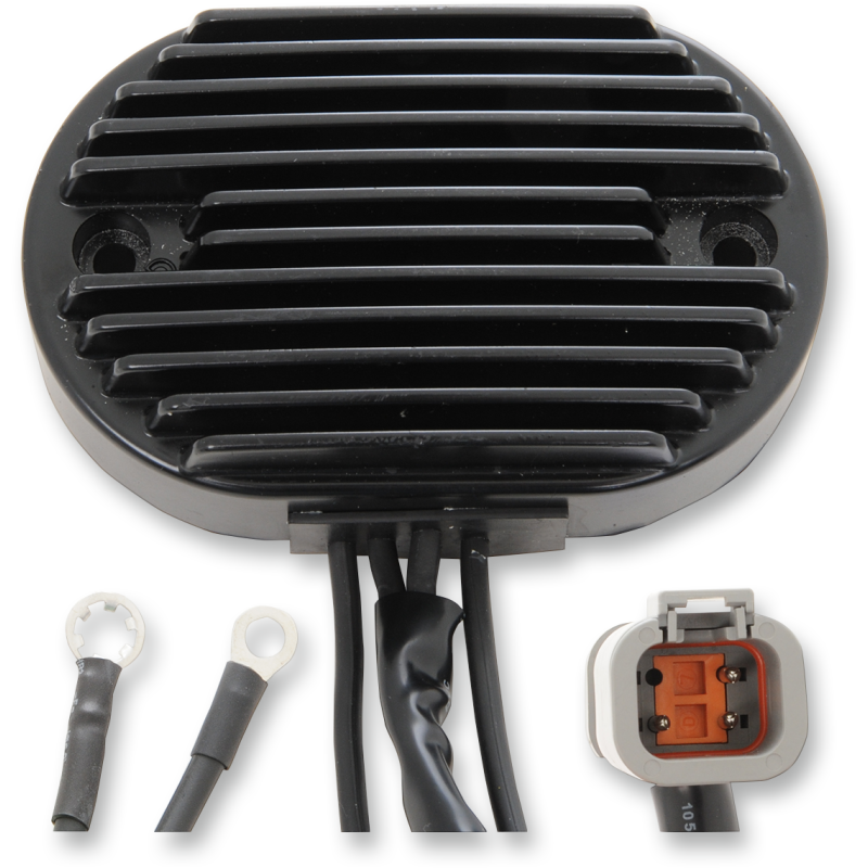 DRAG SPECIALTIES 01-06 FL/FXST V/REGULATOR BLACK EA 2112-0808