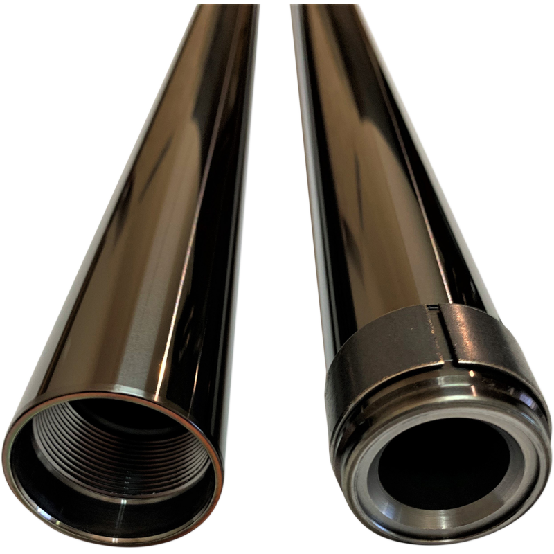 PRO-ONE PERF.MFG. 39MM FORK TUBES, 24-1/4" BLACK (DLC) COATING, PAIR 105020B