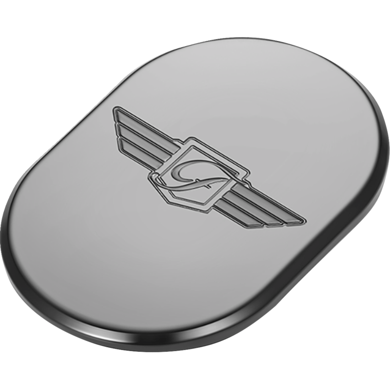 FIGURATI DESIGNS BACK FENDER COVER BLACK WITH FIGURATI DESIGNS LOGO-LEFT FD-01-AC-BLK-LT