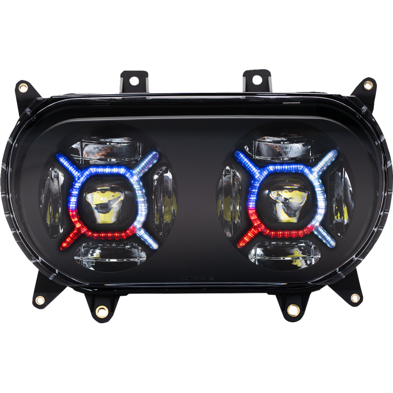 CUSTOM DYNAMICS HEADLIGHTS PGDBLX LED BLK PG-RG-B