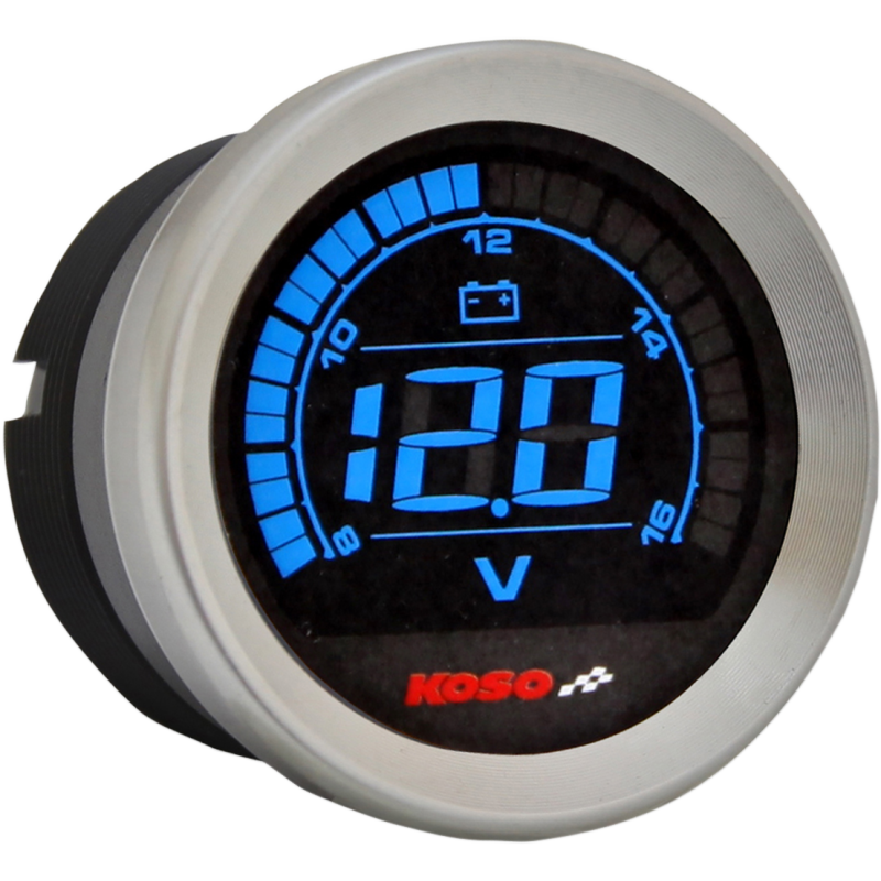 KOSO NORTH AMERICA VOLT METER HD 2" CHROME BA050300