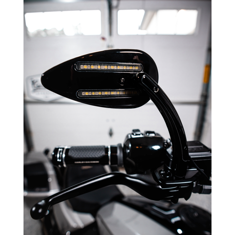 CUSTOM DYNAMICS MIRRORS LED RUN & TURN SIGNAL BLACK CD-MIR-PLUG-B
