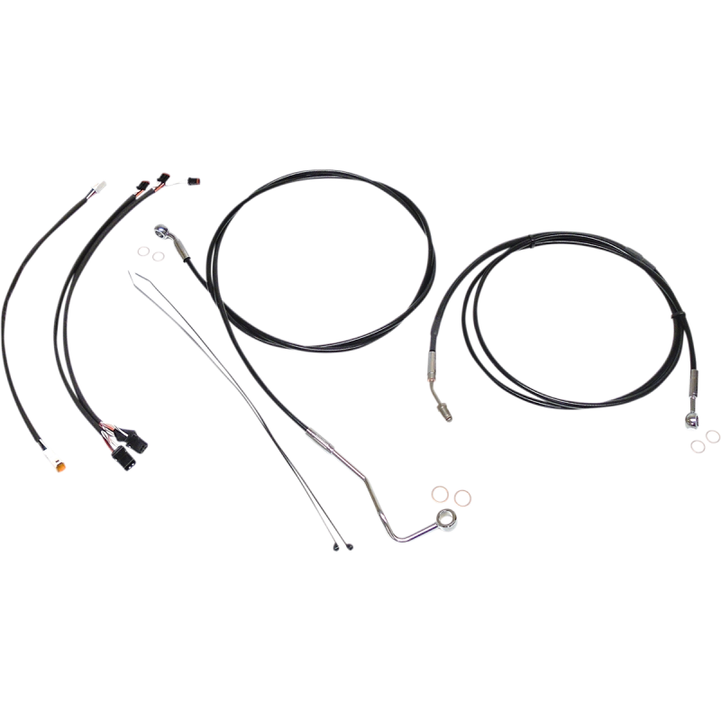 MAGNUM CONTROL CABLE KIT - XR - BLACK/CHROME 489932