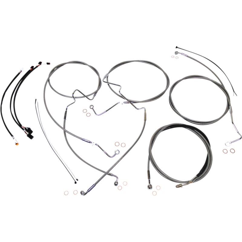 MAGNUM CONTROL CABLE KIT - XR - STAINLESS STEEL/CHROME 589921
