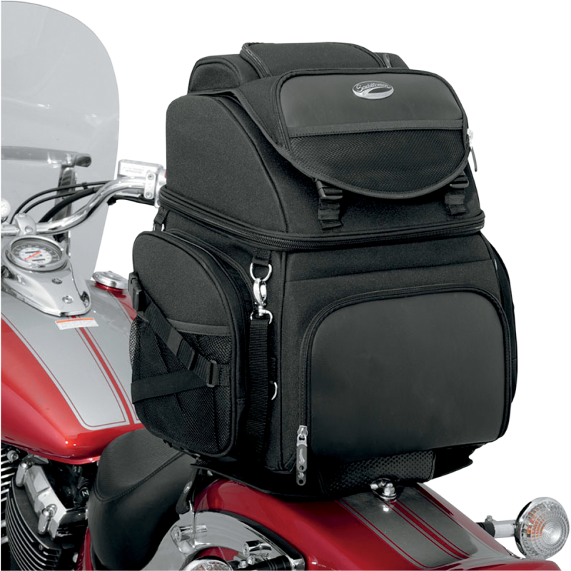 SADDLEMEN BR3400 BACKREST SEAT SISSY BAR BAG 3515-0107