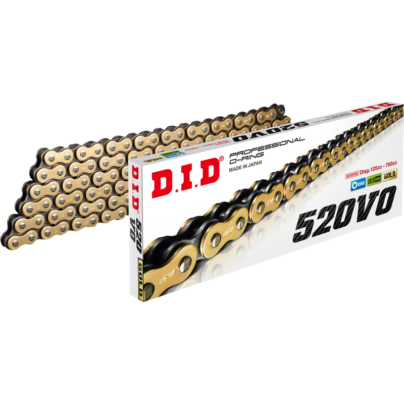 DID 520VO X 100 GOLD CHAIN 520VOGBX100