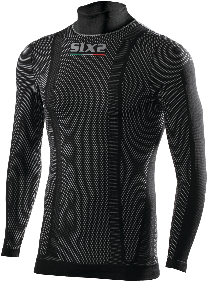 SIXS KIDS LONG SLV T.NECK BLK CARB 06 K TS3