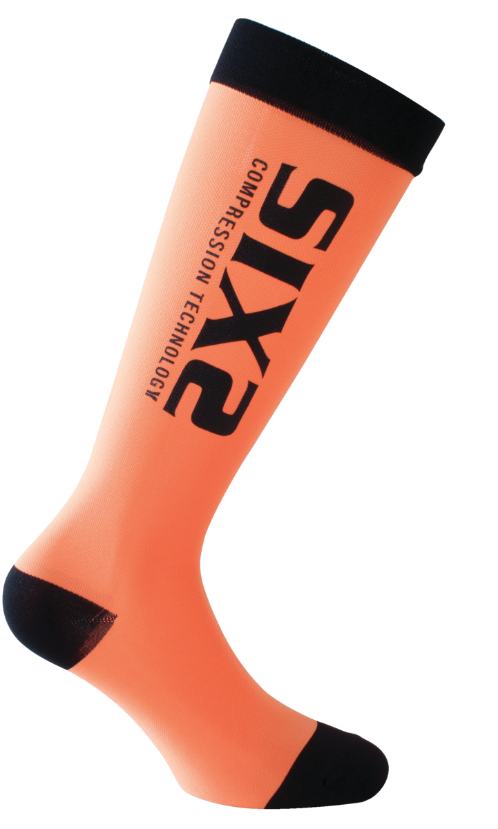 SIXS RECOVERY SOCKS OR/BLACK XS 28/34 RECOVERY SOCKS