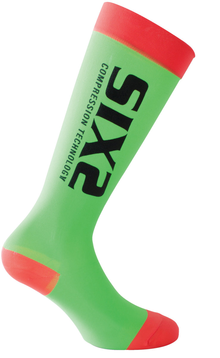 SIXS RECOVERY SOCKS GREEN/RED XS 28/34 RECOVERY SOCKS