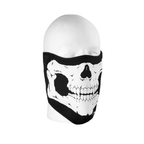 SCHAMPA FACEMASK SKULL FLEECE BK VNG100