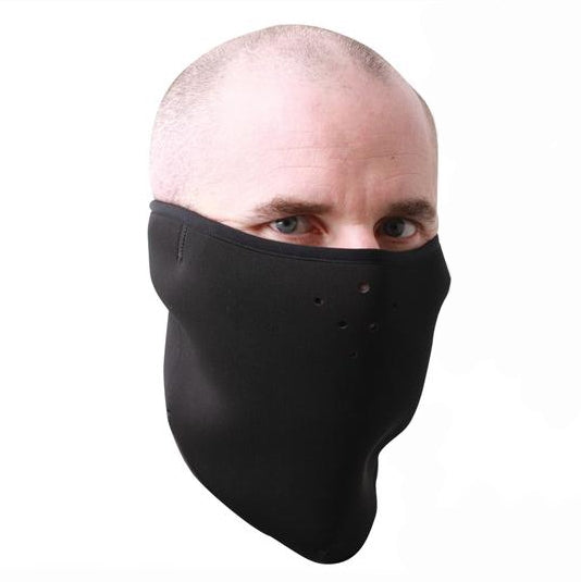 SCHAMPA FACEMASK SKULL FLEECE SOLID BK VNG100-F