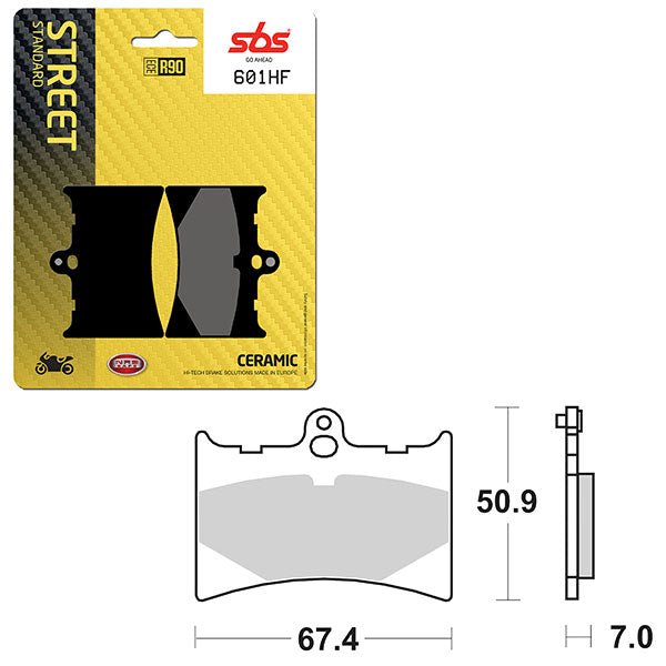 SBS ATV/UTV CERAMIC BRAKE PAD  6190601100