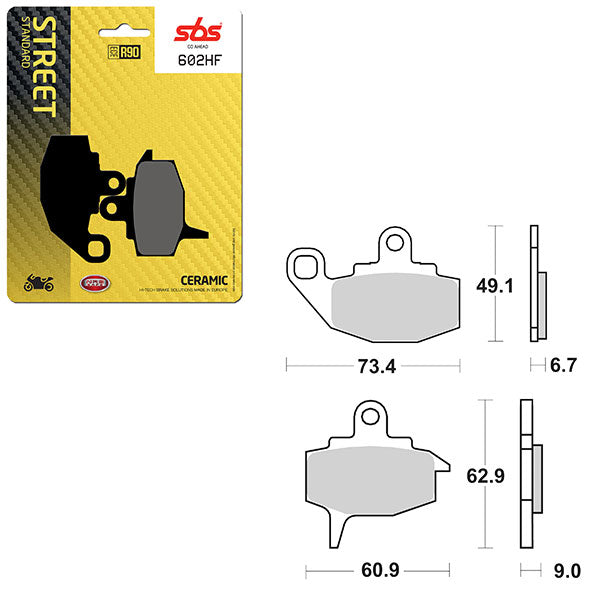 SBS ATV/UTV CERAMIC BRAKE PAD  6190602100