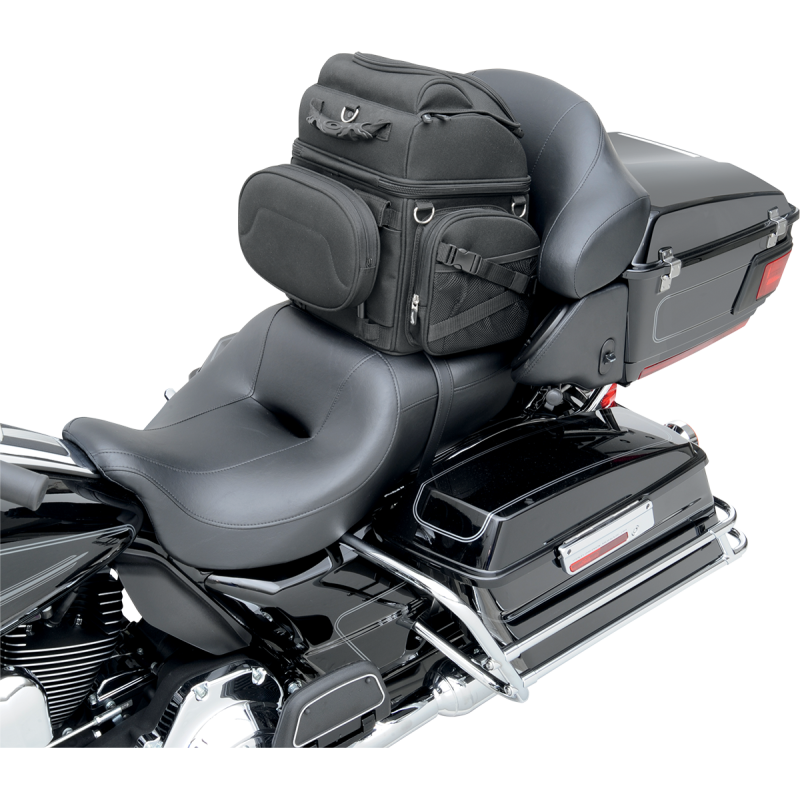 SADDLEMEN BR1800 BACKREST SEAT SISSY BAR BAG 3515-0113