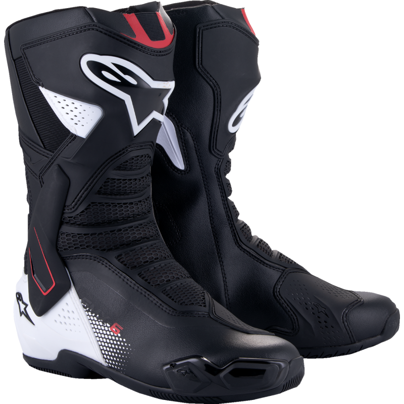 ALPINESTARS (ROAD) BOOTS SMX-6 V3 BK/WH/RD GRAPHIC 42 2223025-1406-42