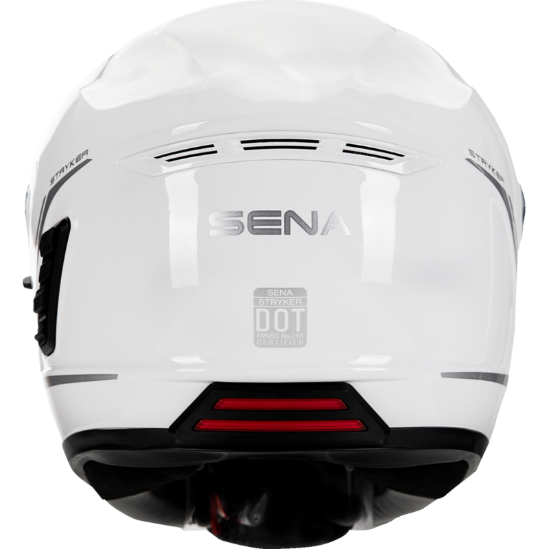 SENA STRYKER SMART HELMET FULL-FACE GLOSSY WHITE S SIZE DOT STRYKER-GW00S1