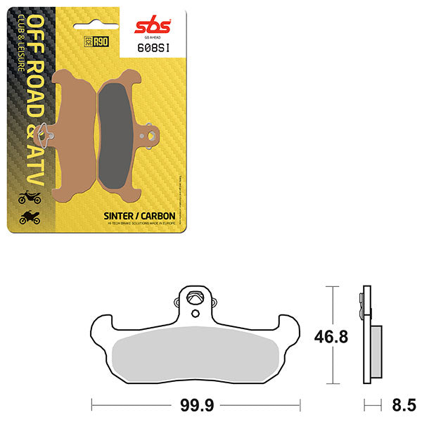 SBS ATV/UTV SINTER BRAKE PAD  6240608100