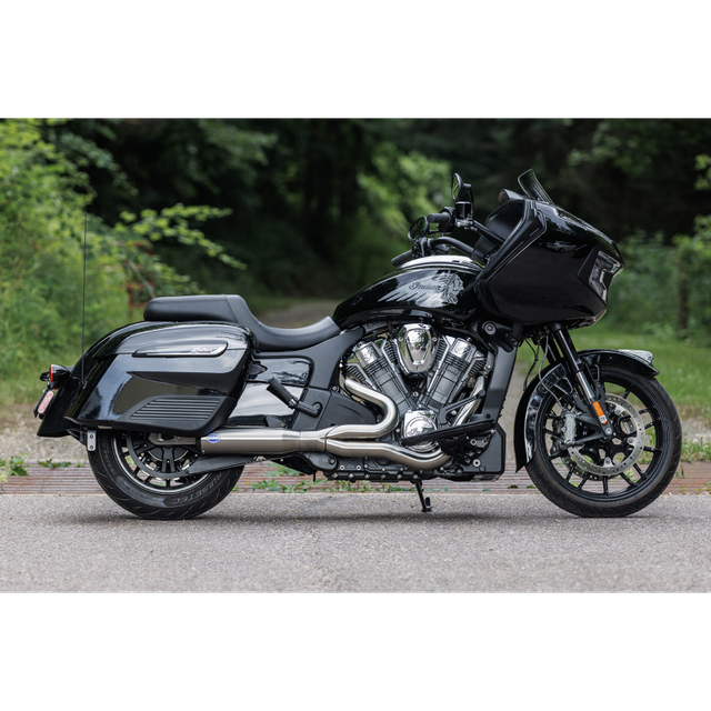 S&S CYCLE 2-INTO-1 QUALIFIER EXHAUST SYSTEM BRUSHED STAINLESS STEEL 550-1083